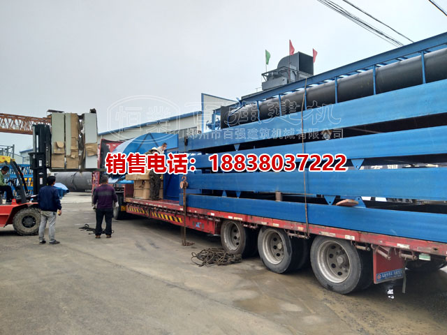 鄭州百強建機JS4500混凝土攪拌站裝車發貨中
